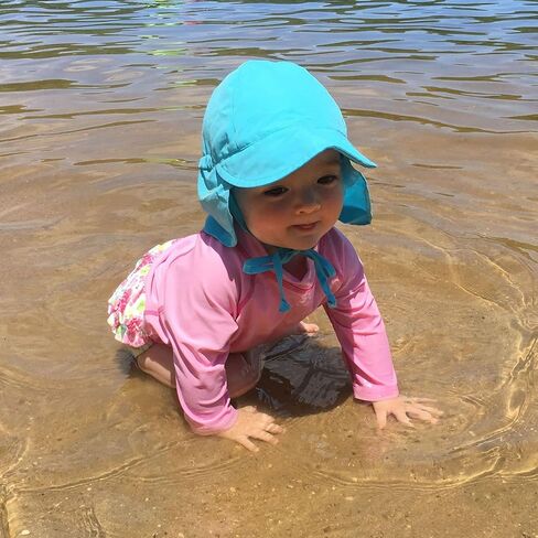 i play. Toddler Flap Sun Protection Swim Hat, Navy, 2T-4T in Saudi Arabia