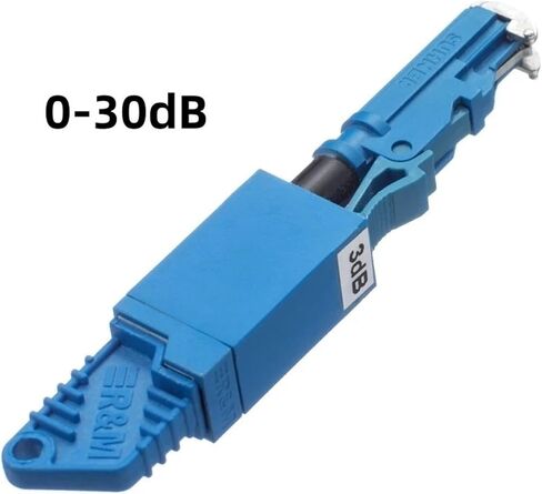 FM fibra optica attenuator E2000 UPC Female to Male attenuator 0-30db 1db 2db 3db 4db 5dB Green ftth E2K Optical Connector(12dB) in Kuwait