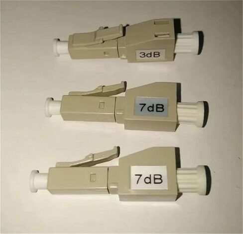المخفف الألياف البصرية 5pcs LC FM OM3 3DB أنثى إلى مخفف الألياف البصرية الذكور (OM1 GRAY 1DB) in Kuwait