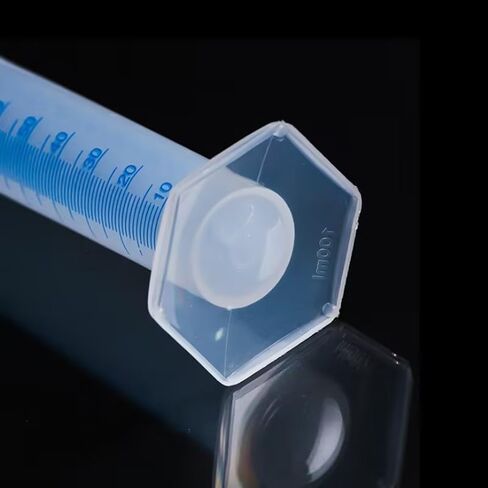 1pc 100ml أسطوانة بلاستيكية متدرجة ، مجموعة أسطوانات شفافة ، أسطوانات Science Lab ، مختبر in Saudi Arabia