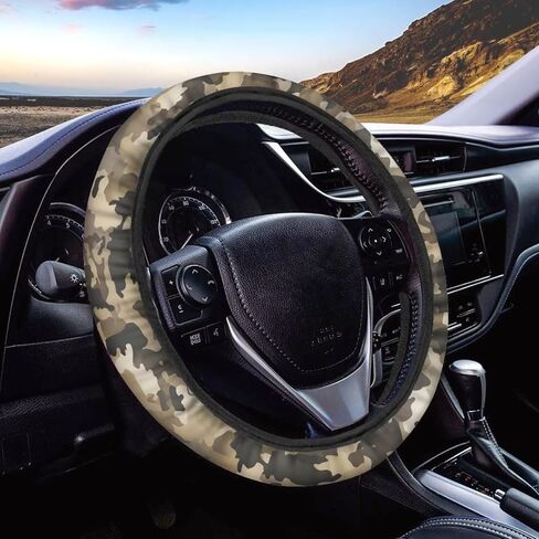 Sunflower Chicken Print Steering Wheel Cover for Women Men Trendy Design Car Interior Decor & Protector Cover for Steering Wheel in Kuwait