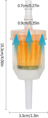 5/16 و 1/4 مرشح الوقود المغناطيسي المضمّن لزر العشب ، محرك صغير ، كولر ، جون ديري ، كاواساكي - مرشح غاز عالي التدفق مع استبدال المغناطيس (12 حزمة) in Kuwait