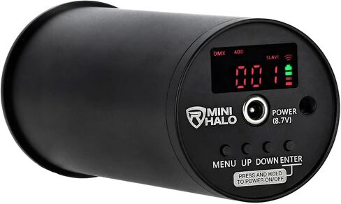 Rockville MINI Halo Black DJ Wall Wash Up Light Effect, 17 Hour Battery Power, Wireless DMX, RF Remote in Saudi Arabia