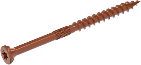 Grip-Rite GRDF3STR1 DeckForce #10 x 3 Nano Coated Wood Screws, Red, 1lb Box in Saudi Arabia
