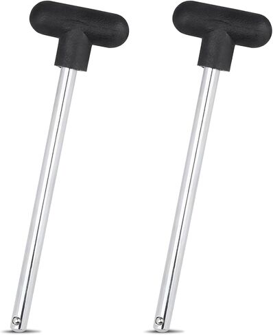 2Pcs Weight Stack Pin, Gym Pin Heavy Duty Weight Machine Pin Tensile 3/8 Inch Diameter 6 Inch Locking Space Universal Weight Selector Pin for Home Gym Exercise Machine Accessories in Saudi Arabia