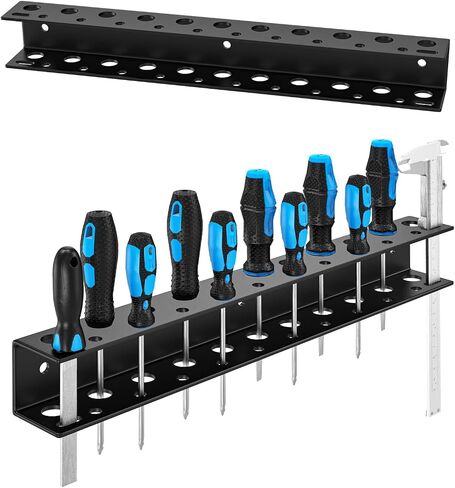 Screwdriver Organizer Wall Mount,Heavy Duty Metal Utility Storage Rack for Screwdrivers Calipers Small Tools,Screw Driver Holder Suitable Garages Homes Workshops Sheds(1PC) in Saudi Arabia