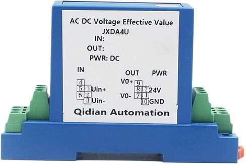 DC12V إمدادات الطاقة 4-20MA الإخراج AC DC الجهد جهاز إرسال 50V 75V 110V 220V 380V 500V 1000V مستشعر استشعار الجهد 96 * 96 مم (AC DC0-30V INPUT) in Kuwait