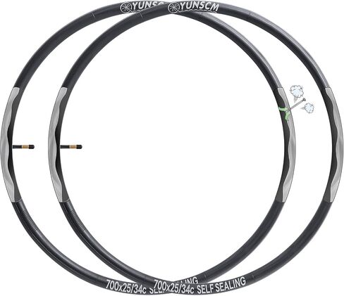 2-PCS 700C Self-Sealing Bike Tubes 700x25C 700x30C 700x32C 700x34C AV48mm Automatic Repair,Puncture Resistant Compatible with 700 x 25C/28C/30C/32C/34C Heavy Duty Bicycle Tire Tubes Schrader Valve in Saudi Arabia