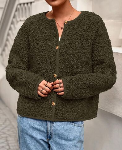 Prettygarden للسيدات 2025 Winter Faux Fur Fur Coats Fuzzy Fleece Brocts Bructs Braged Bursons Darm Darm Natgu in Saudi Arabia