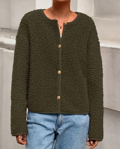 Prettygarden للسيدات 2025 Winter Faux Fur Fur Coats Fuzzy Fleece Brocts Bructs Braged Bursons Darm Darm Natgu in Saudi Arabia