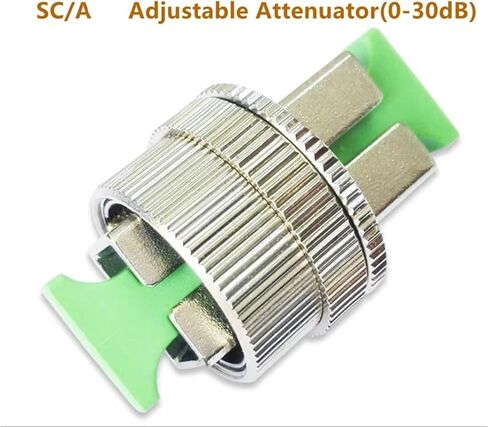 Adjustable Fiber attenuator 0~30db FCUPC FCA SCA SCUPC ST LC FM Female-Male ftth Variable SM attenuator Simplex 5pcs(0-30dB FC FM) in Kuwait