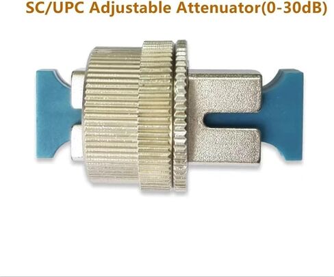 Adjustable Fiber attenuator 0~30db FCUPC FCA SCA SCUPC ST LC FM Female-Male ftth Variable SM attenuator Simplex 5pcs(0-30dB FC FM) in Kuwait