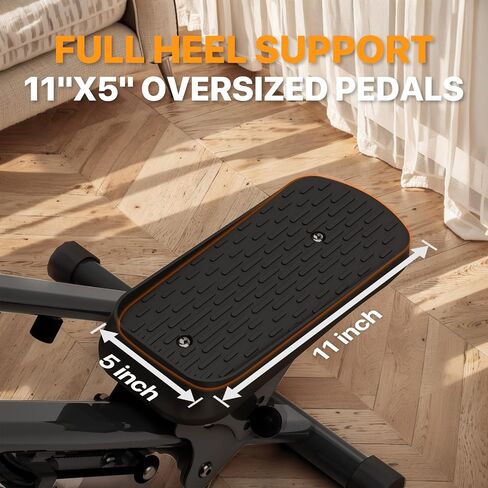MACYO Stair Stepper for Home Workout - Full-Size Foot Pedals with Tablet Holder, Foldable Stepping Climbers, Easy Assembly, Compact Design for Cardio & Leg Training in Saudi Arabia