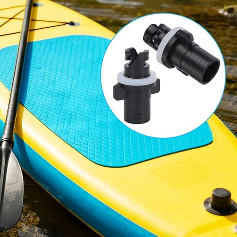 2pcs Inflatable Kayak Pump Adapter for Halkey-Roberts Valves, Paddle Board Pump Adapter Valve Nozzle Inflatable Boat Kayak Attachment in Saudi Arabia