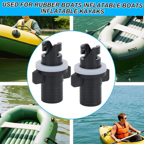 2pcs Inflatable Kayak Pump Adapter for Halkey-Roberts Valves, Paddle Board Pump Adapter Valve Nozzle Inflatable Boat Kayak Attachment in Saudi Arabia