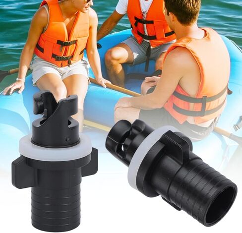 2pcs Inflatable Kayak Pump Adapter for Halkey-Roberts Valves, Paddle Board Pump Adapter Valve Nozzle Inflatable Boat Kayak Attachment in Saudi Arabia