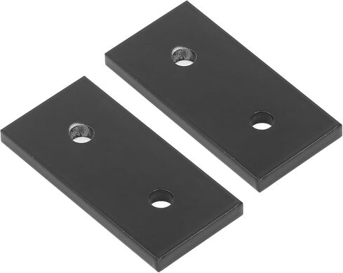 2Pcs Flat Joining Plate Aluminum Alloy 2 Hole Joint Board Black Joining Plate for Furniture Construction (4040) in Saudi Arabia