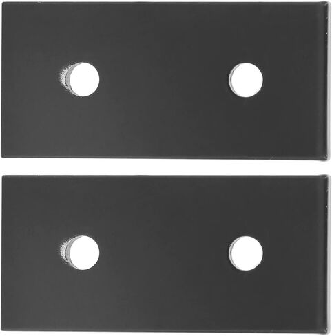 2Pcs Flat Joining Plate Aluminum Alloy 2 Hole Joint Board Black Joining Plate for Furniture Construction (4040) in Saudi Arabia