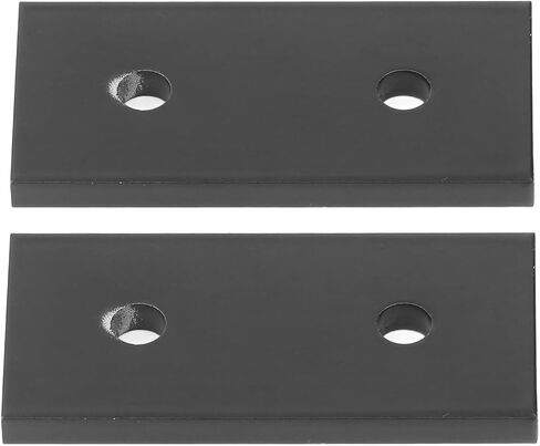 2Pcs Flat Joining Plate Aluminum Alloy 2 Hole Joint Board Black Joining Plate for Furniture Construction (4040) in Saudi Arabia