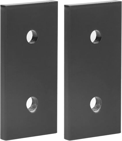 2Pcs Flat Joining Plate Aluminum Alloy 2 Hole Joint Board Black Joining Plate for Furniture Construction (4040) in Saudi Arabia