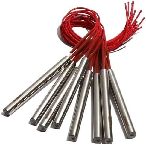 أنبوب تسخين رأس واحد من Biran 12x80mm/12x82mm/12x85mm/12x90mm/12x95mm 250w/280w AC110V-380V 201ss 10pcs (220v ، 150w 12x90mm) in Saudi Arabia