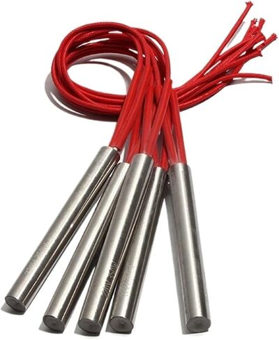 مقاومات الخرطوشة 12mmx190mm/195mm/200mm/210mm/220mm مقاومة أنبوب حرارة كهربائية أحادية الواحدة 570w/660w 5pcs (110 فولت ، 630 واط 12x210mm) in Saudi Arabia