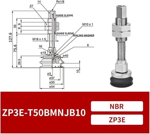 1Pcs ZP3E-T32/40/50UMN/BMN Black NBR Pneumatic Industrial Round Heavy Duty Vacuum Suction Cup(ZP3E-T32BMNJB30) in Saudi Arabia