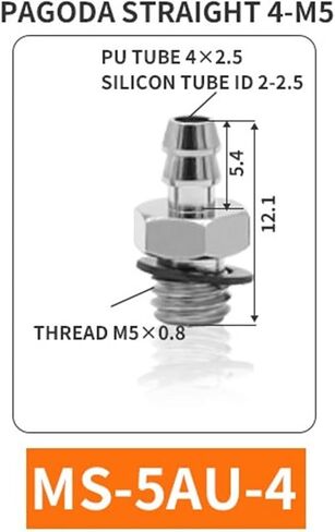 10pcs M-3AU-3 M-5AU-6 M-3HL-4 M-5HL-6 M-6HL-4 MINI BARBAR MINI COPPER IRON COPPOW CONBOW CONSTIONS PNEUMATIC MOONTIONS (M-3HL-4V) in Saudi Arabia