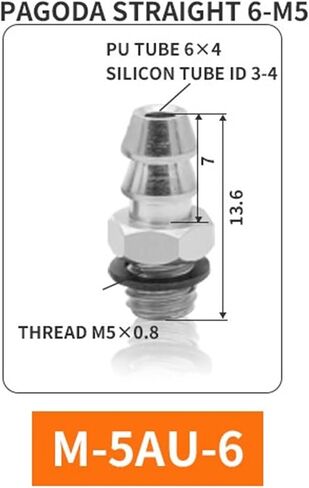 10pcs M-3AU-3 M-5AU-6 M-3HL-4 M-5HL-6 M-6HL-4 MINI BARBAR MINI COPPER IRON COPPOW CONBOW CONSTIONS PNEUMATIC MOONTIONS (M-3HL-4V) in Saudi Arabia