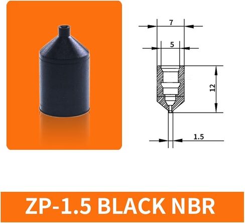 1Pcs White Silicone Vacuum Sucker ZPL-02/03/04 Mini Round Pneumatic Nitrile Butadiene Rubber Vacuum Suction Cup(ZPL-03 White) in Saudi Arabia