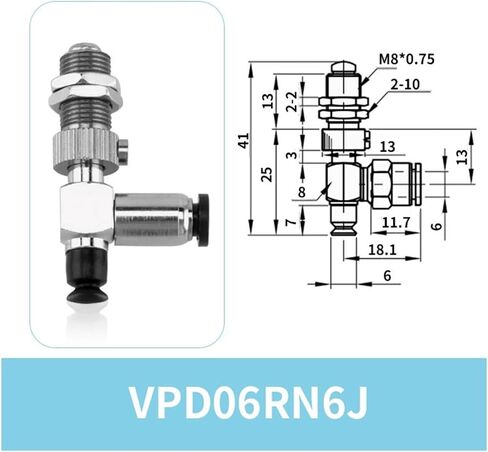 1PCS VPD-6/8/10/15/20/25/30/40/50RN-6J Side Interface Single Layer Flat Round Vacuum Suction Sucker(VPD50RN6J) in Saudi Arabia
