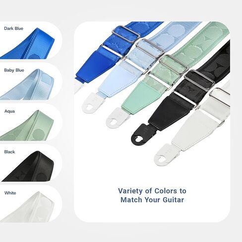 Quick-Snap Nylon Strap-quick locking-2 inches leather ends for Acoustic Electric Guitar Straps,Bass Guitar Strap in Saudi Arabia