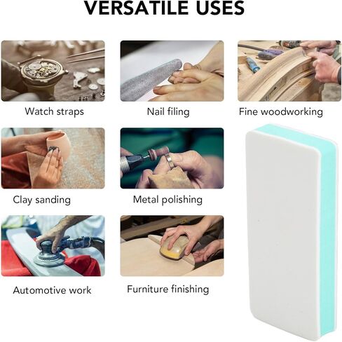 10pcs santing sanding sancge 1000 5000 الحصباء الكتل الرملية متعددة الوظائف لتلميع الأظافر حزام مع كتل الصنفرة الرغوية ، التنظيف ، عمل السيارات in Saudi Arabia
