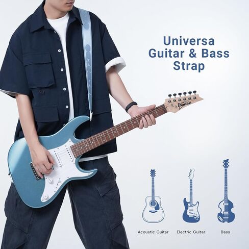 Quick-Snap Nylon Strap-quick locking-2 inches leather ends for Acoustic Electric Guitar Straps,Bass Guitar Strap in Saudi Arabia