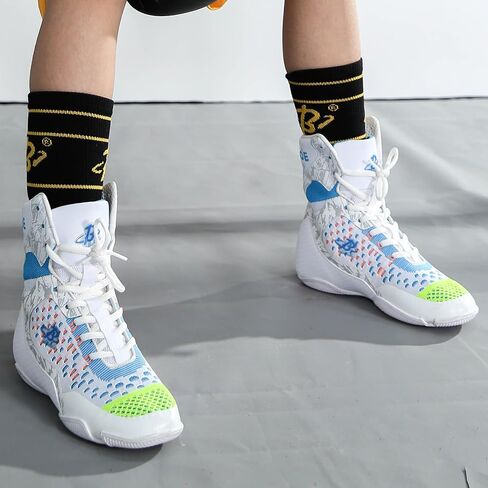 Men's Boxing Shoes High Top – Lightweight & Breathable Training Shoes for Boxing, Kickboxing, MMA, Gym & Combat Sports LS198 in Kuwait