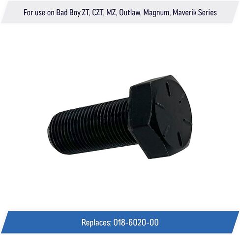 BLADE BOLT 5/8 "-18 × 1-1/2" استبدال لزجاء Bad Boy-ZT ، CZT ، MZ ، Outlaw ، Magnum ، Maverik-Gr 8 Hex Bolt ، 018-6020-00 (4 Pack) in Saudi Arabia