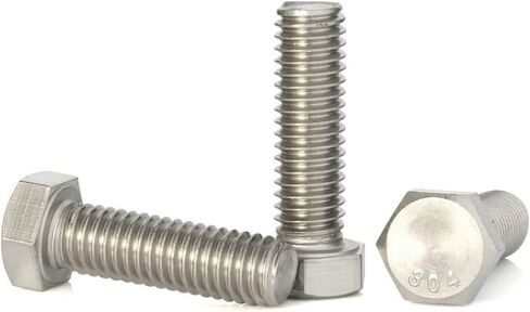 5/8-18x3 1/2 Hex Head Screw Bolt, Partially Threaded, Stainless Steel 18-8, Quantity of 2 in Saudi Arabia
