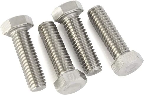 5/8-18x3 1/2 Hex Head Screw Bolt, Partially Threaded, Stainless Steel 18-8, Quantity of 2 in Saudi Arabia
