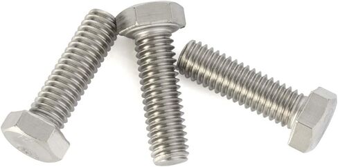 5/8-18x3 1/2 Hex Head Screw Bolt, Partially Threaded, Stainless Steel 18-8, Quantity of 2 in Saudi Arabia