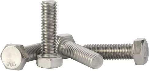 5/8-18x3 1/2 Hex Head Screw Bolt, Partially Threaded, Stainless Steel 18-8, Quantity of 2 in Saudi Arabia