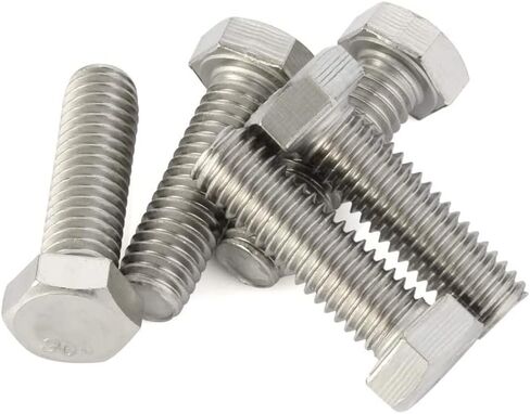 5/8-18x3 1/2 Hex Head Screw Bolt, Partially Threaded, Stainless Steel 18-8, Quantity of 2 in Saudi Arabia