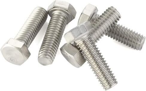 5/8-18x3 1/2 Hex Head Screw Bolt, Partially Threaded, Stainless Steel 18-8, Quantity of 2 in Saudi Arabia