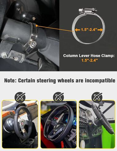 UTV Turn Signal Kit with 110dB Horn, Pre-Wired, Plug and Play UTV ATV Blinker with Rocker Switch, Rectangle Universal Street Legal Turn Signals Compatible with Polaris, Can-Am, Teryx, CFMOTO in Saudi Arabia