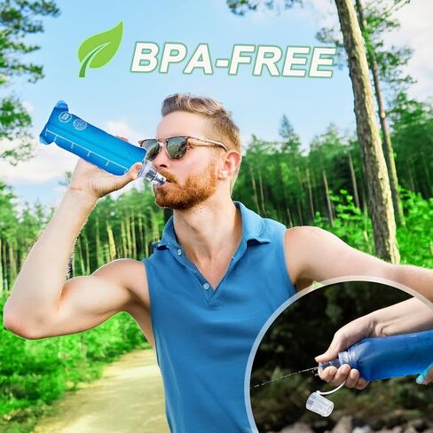 2 زجاجة ماء قابلة للطي قابلة للطي 500 مل-قارورة ناعمة قابلة للطي خالية من BPA للركض ، المشي لمسافات طويلة ، ركوب الدراجات ، الركض ، الجري ، الماراثون ، السفر ، زجاجة ترطيب قابلة لإعادة الاستخدام للحقائب ، التخييم in Saudi Arabia