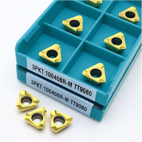 Carbide Tool 3PKT100408R M TT9080 Cylindrical Turning Tool Carbide Inserts Turning Inserts Turning Tools 3PKT 100408 For Stainless Steel (Angle : 3PKT100408R M TT9080, Shank Diameter : 20PCS(2box)) in Saudi Arabia