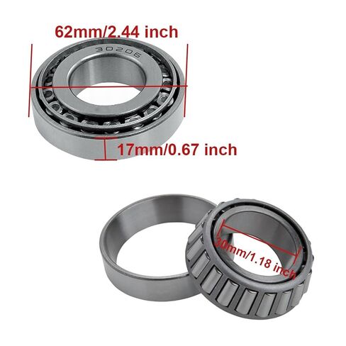 30206 30x62x17.25 Single Tapered Roller Bearing 1Pcs in Kuwait