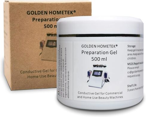 Preparation Gel, Microcurrent Conductive Gel for use with Radio Frequency Skin Firming and Body Slimming Machines, Skin Tightening Cream 500ML in Saudi Arabia