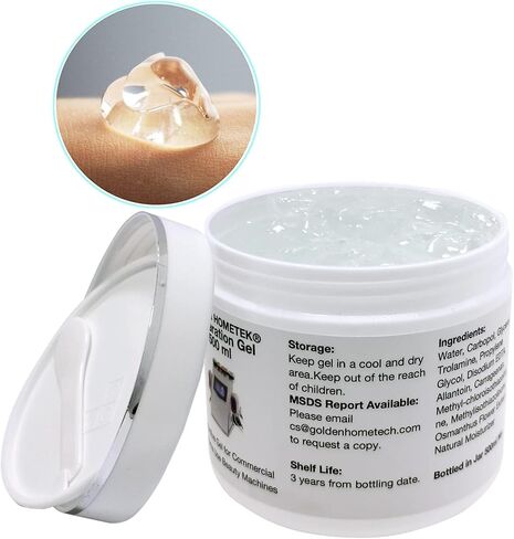 Preparation Gel, Microcurrent Conductive Gel for use with Radio Frequency Skin Firming and Body Slimming Machines, Skin Tightening Cream 500ML in Saudi Arabia
