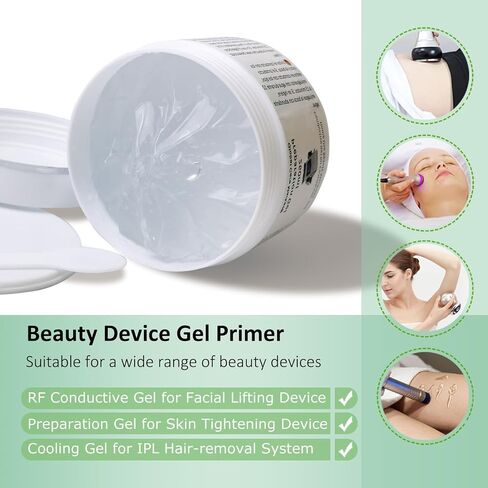 Preparation Gel, Microcurrent Conductive Gel for use with Radio Frequency Skin Firming and Body Slimming Machines, Skin Tightening Cream 500ML in Saudi Arabia