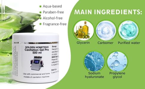 Preparation Gel, Microcurrent Conductive Gel for use with Radio Frequency Skin Firming and Body Slimming Machines, Skin Tightening Cream 500ML in Saudi Arabia